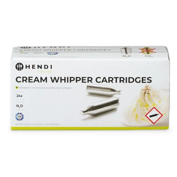 Naboje do bitej śmietany-op. 24 szt. | 588215 hendi 