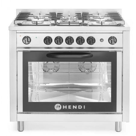 Kuchnia gazowa 5-palnikowa Kitchen Line z konwekcyjnym piekarnikiem elektrycznym i z grillem  |... 