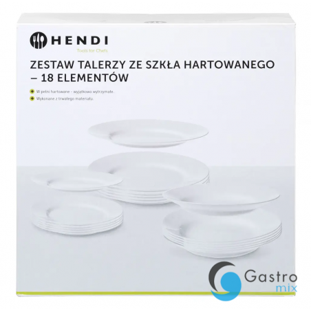 Zestaw talerzy Opal-18 elementów | 795224 HENDI 