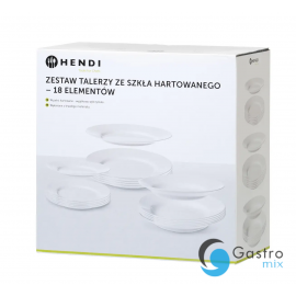 Zestaw talerzy Opal-18 elementów | 795224 HENDI