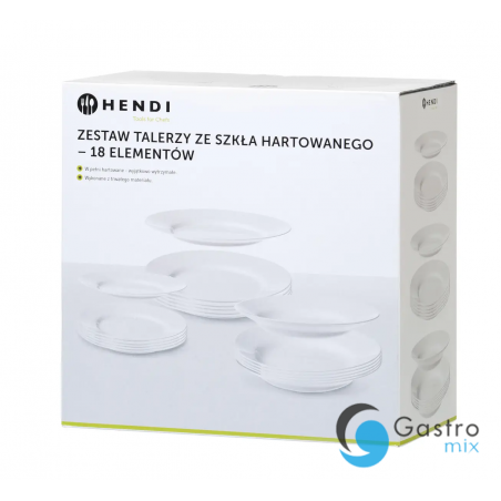 Zestaw talerzy Opal-18 elementów | 795224 HENDI 