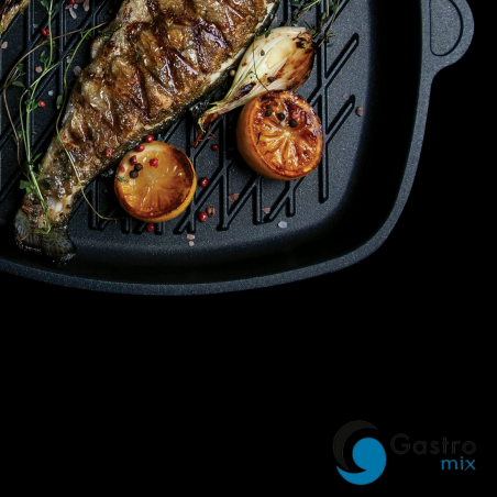 AMT Patelnia grillowa BBQ aluminiowa 28 x 28 cm | E285 BBQ ALVA 