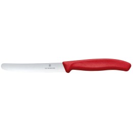 Victorinox Swiss Classic Nóż do pomidorów, zaokrąglony czubek, ząbkowany, 11 cm, czerwony  6.7831 victorinox | 6.7831 hendi