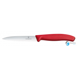 Victorinox Swiss Classic Nóż do jarzyn, ząbkowany, 10cm, czerwony | 6.7731 hendi