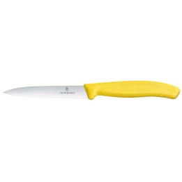 Victorinox Swiss Classic Nóż do jarzyn, ząbkowany, 10cm, żółty