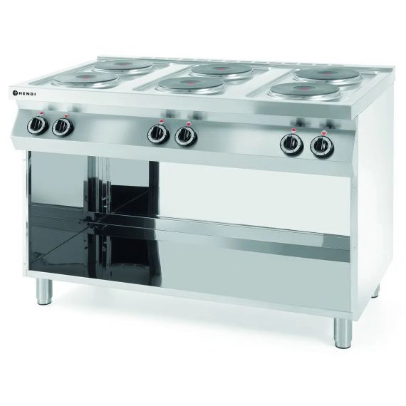 Kuchnia elektryczna 6-płytowa na podstawie otwartej | 226230 hendi 