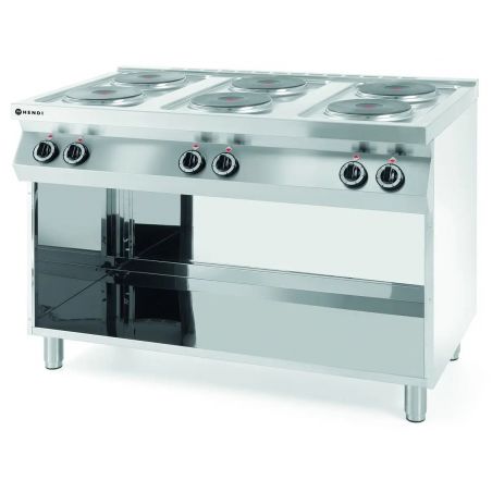 Kuchnia elektryczna 6-płytowa na podstawie otwartej | 226230 hendi 
