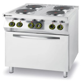 Kuchnia elektryczna - 4-płytowa Kitchen Line z konwekcyjnym piekarnikiem elektrycznym GN 1/1