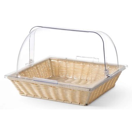 Koszyk do pieczywa z pokrywą Rolltop, koszyk z pokrywą, GN 2/3 | 426968 hendi 