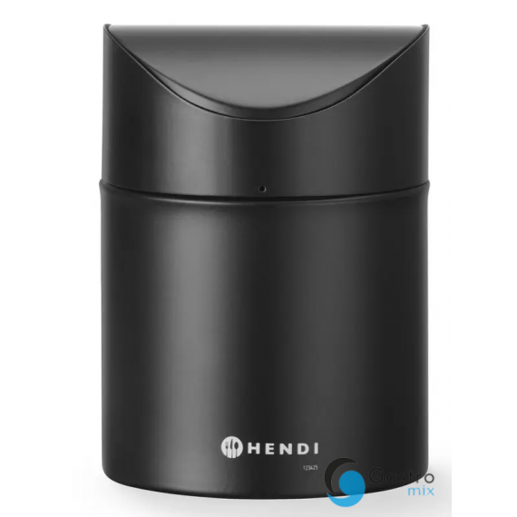 Śmietniczka stołowa, 1,2L, czarny, ⌀120x(H)165mm | 440773 hendi 