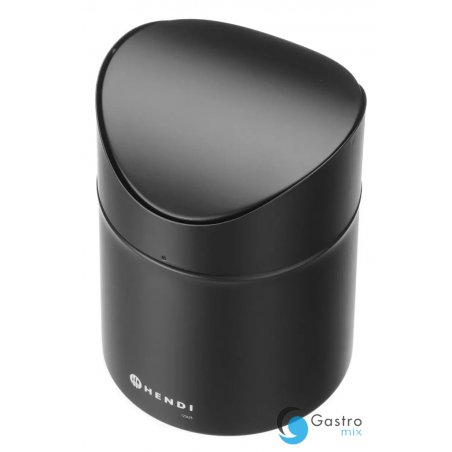 Śmietniczka stołowa, 1,2L, czarny, ⌀120x(H)165mm | 440773 hendi 