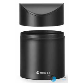  Śmietniczka stołowa, 1,2L, czarny, ⌀120x(H)165mm | 440773 hendi