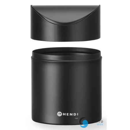 Śmietniczka stołowa, 1,2L, czarny, ⌀120x(H)165mm | 440773 hendi 