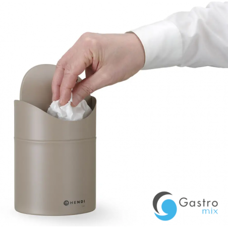Śmietniczka stołowa, 1,2L, beżowy, ⌀120x(H)165mm| 440797 HENDI 