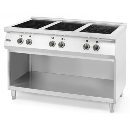 Kuchenka indukcyjna z 6 polami grzewczymi, 400V/25500W, 1200x700x(H)890mm | 237397 hendi