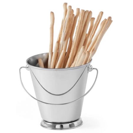 Wiaderko z uchwytem miniaturowe do przekąsek 125x127 mm | 426371 hendi 