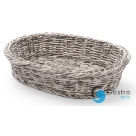 Koszyk owalny szary melanżowy 320x230x70 mm | 426647 hendi