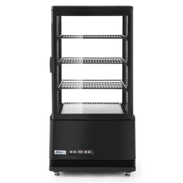 Witryna chłodnicza nastawna, 68 l, Arktic, czarny, 230V/170W, 444x397x(H)875mm  | 233238 HENDI