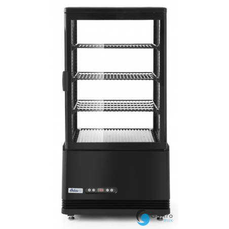 Witryna chłodnicza nastawna, 68 l, Arktic, czarny, 230V/170W, 444x397x(H)875mm  | 233238 HENDI 