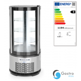  Witryna chłodnicza okrągła, Arktic, 100L, 230V/210W, ⌀480x(H)1065mm | 233825 hendi