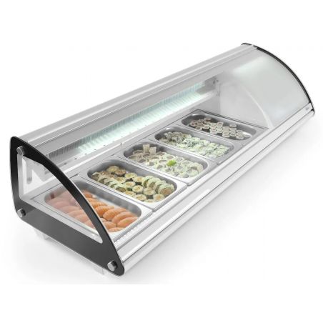 Witryna chłodnicza 5x GN 1/3, Arktic, 230V/160W, 1307x445x(H)327mm | 233757 hendi 