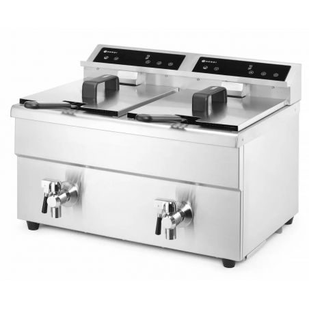 Frytownica indukcyjna z kranem spustowym, 2 × 8 l | 215029 hendi 