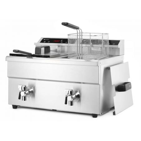 Frytownica indukcyjna z kranem spustowym, 2 × 8 l | 215029 hendi 