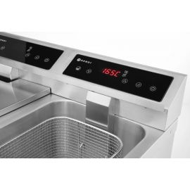  Frytownica indukcyjna z kranem spustowym, 2 × 8 l | 215029 hendi