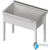 stół z basenem 1-komorowym spawany 600x600x850 mm h 300 mm | 611466 stalgast