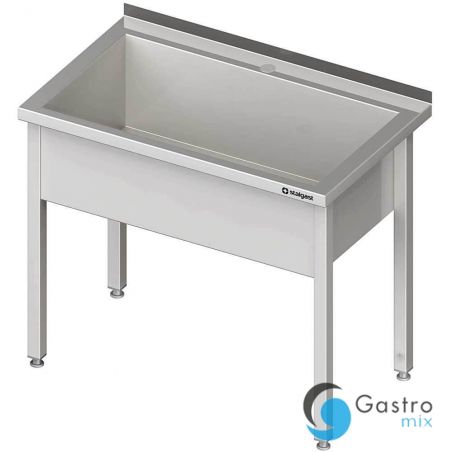 stół z basenem 1-komorowym spawany 1000x600x850 mm h 300 mm | 611506 stalgast 