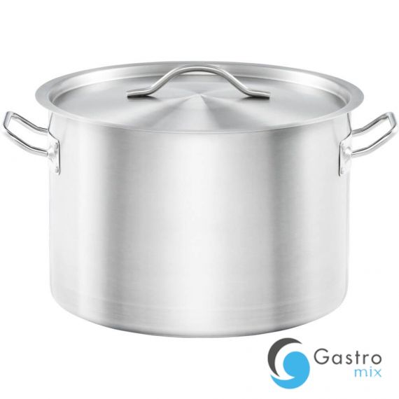 garnek średni 18 l z pokrywką, stalowy, Gredil, Ø 320 mm| 012326 stalgast 