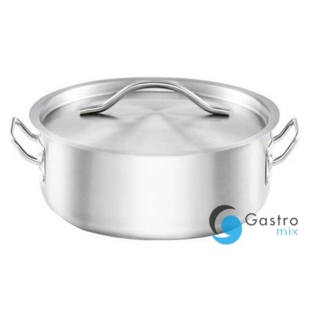 garnek niski V 1.2 l z pokrywką, stalowy, Gredil, Ø 160 mm| 013166 stalgast 