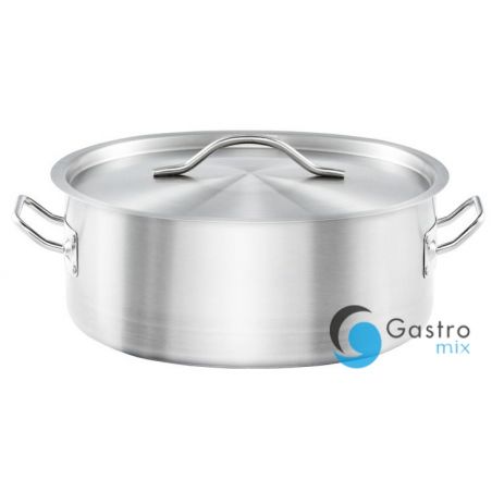 garnek niski V 3.6 l z pokrywką, stalowy, Gredil, Ø 240 mm | 013246 stalgast 