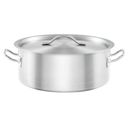 garnek niski V 5.5 l z pokrywką, stalowy, Gredil, Ø 280 mm| 013286 stalgast