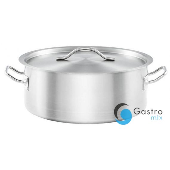 garnek niski V 5.5 l z pokrywką, stalowy, Gredil, Ø 280 mm| 013286 stalgast 