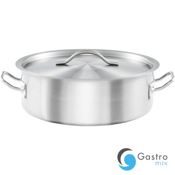 garnek niski V 8.8 l z pokrywką, stalowy, Gredil, Ø 320 mm | 013326 stalgast 