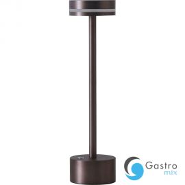 lampka stołowa LED, brązowa, bezprzewodowa, H 320 mm | 694321 STALGAST
