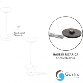  TEMPO lampa stołowa do wielokrotnego ładowania biała Ø10 x 28 cm  | 9101317001  ALVA