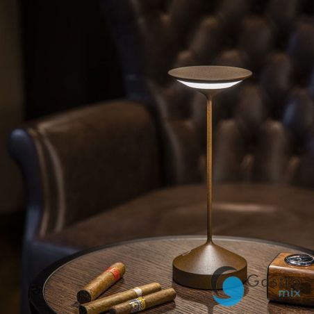 TEMPO lampa stołowa do wielokrotnego ładowania brązowa Ø10 x 28 cm  | 9105517001  ALVA 