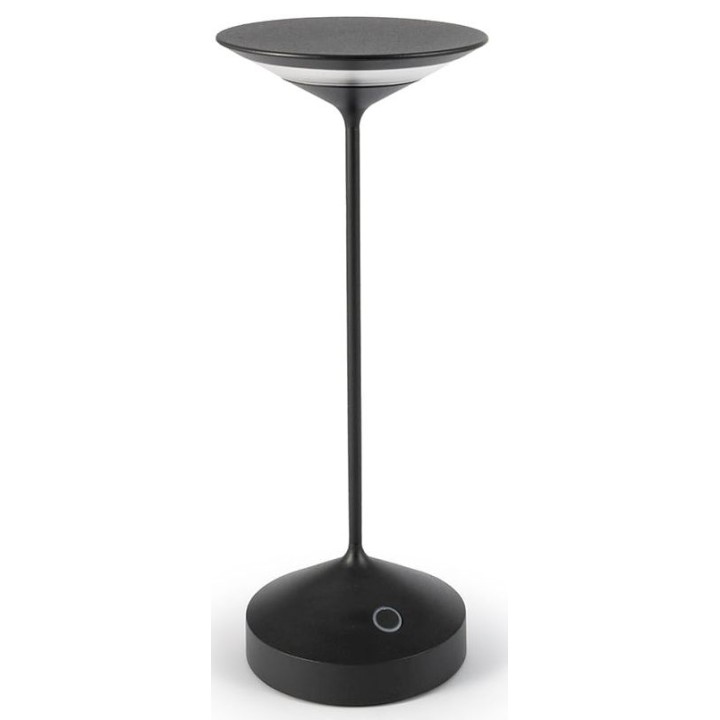 TEMPO lampa stołowa do wielokrotnego ładowania grafitowa Ø10 x 28 cm  | 9107817001  ALVA