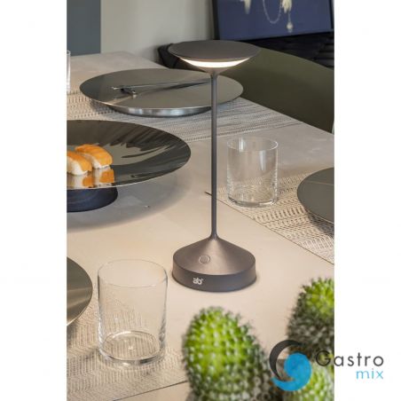 TEMPO lampa stołowa do wielokrotnego ładowania grafitowa Ø10 x 28 cm  | 9107817001  ALVA 