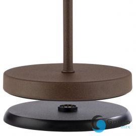 MERLE rdzawa lampa stołowa LED do wielokrotnego ładowania, Ø11 x 30,5 cm   | 17009  ALVA
