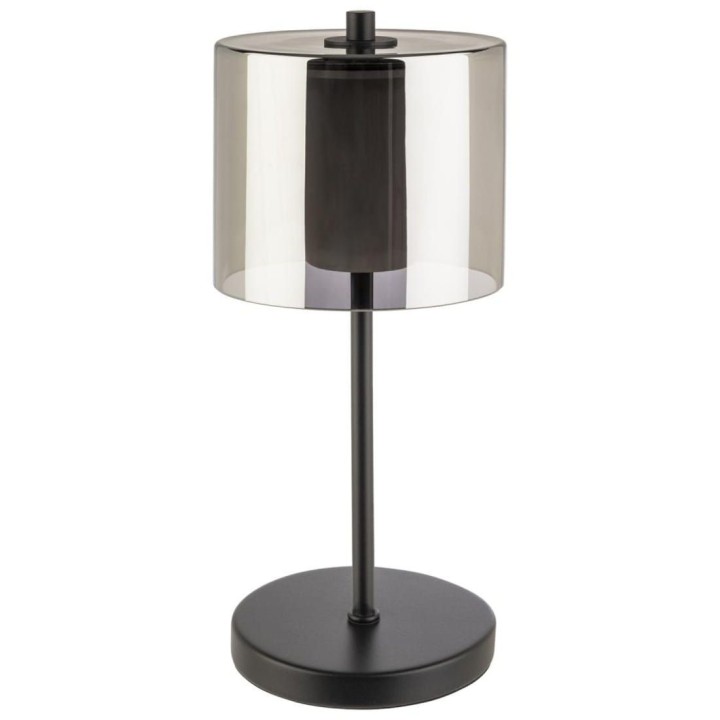 ANTON czarna lampa stołowa LED do wielokrotnego ładowania Ø12 x 28 cm  | 17045  ALVA