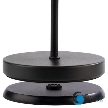 ANTON czarna lampa stołowa LED do wielokrotnego ładowania Ø12 x 28 cm  | 17045  ALVA 