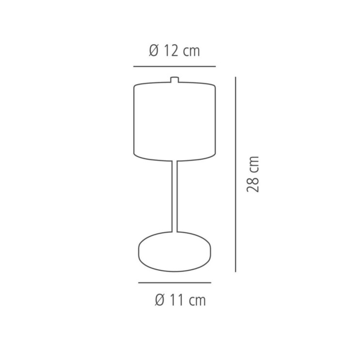 ANTON czarna lampa stołowa LED do wielokrotnego ładowania Ø12 x 28 cm  | 17045  ALVA