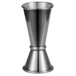 miarka barmańska, dwustronna, jigger, czarna, V 0.025-0.05 l | 474307 stalgast