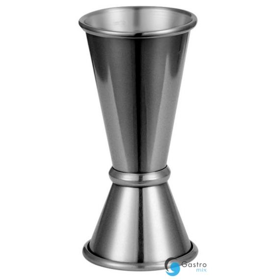 miarka barmańska, dwustronna, jigger, czarna, V 0.025-0.05 l | 474307 stalgast 