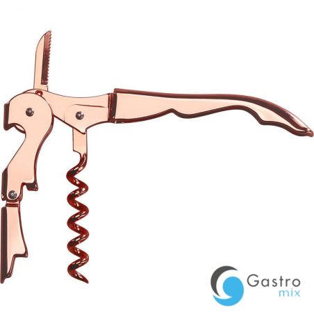 korkociąg kelnerski 3 funkcyjny, miedziany | 472998 stalgast 