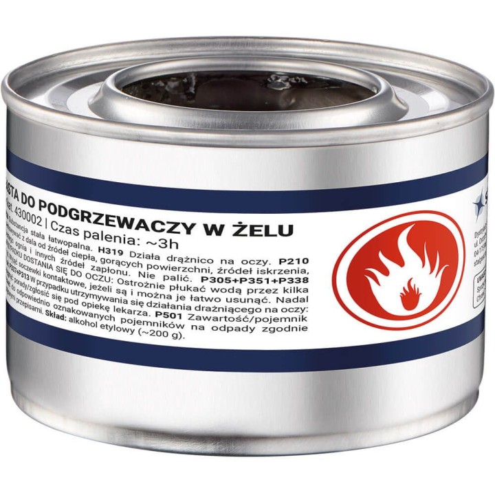 paliwo do podgrzewaczy (w żelu), karton (48 szt) | 430048 stalgast