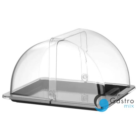 Witrynka roll-top, GN 1/2, czarny, 325x265mm, Prostokątny | 427569 HENDI 